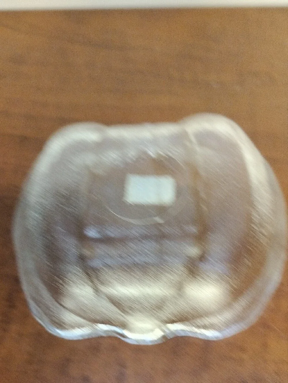 Studio Nova Clear Textured Glass Pumpkin Candy Dish Bowl